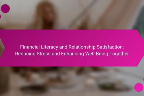 Financial Literacy and Relationship Satisfaction: Reducing Stress and Enhancing Well-Being Together